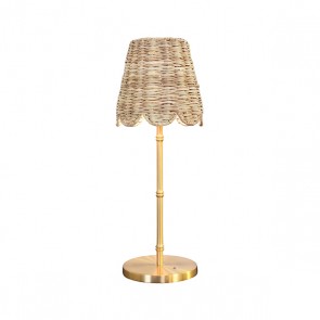 Mini Bamboo Table Lamp Rechargeable