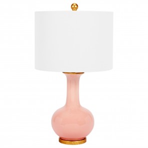 Blush Pink Ceramic Vase Lamp 