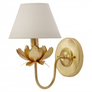 Frances Gold Flower Sconce