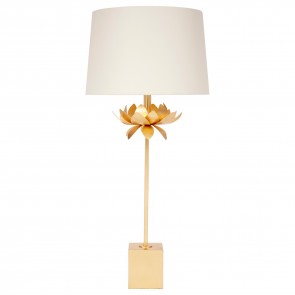 Gold Leaf Flower Buffet Lamp