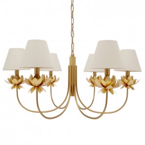 Frances Flower Chandelier Gold