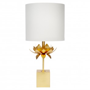 Gold Leaf Flower Table Lamp