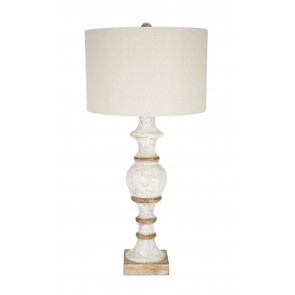 Aged White Gold Ancienne Lamp Oversized