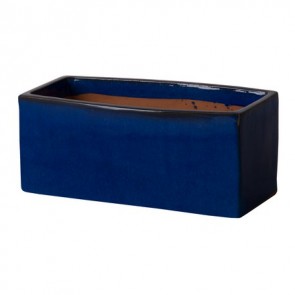 Sapphire Navy Blue Ceramic Box Planter