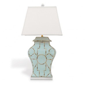 Designer Soft Blue Geometric Lamp