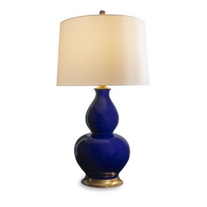 Luxury Porcelain Gourd Lamp Navy