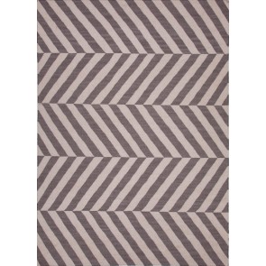 Herringbone Moroccan Salma Wool Rug Gray