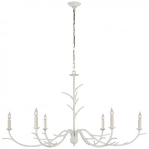 Old White Twig Chandelier New