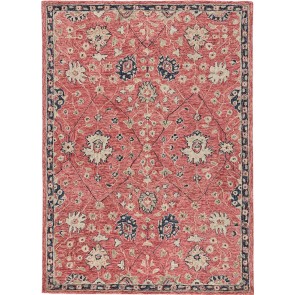 Hand Tufted Provence Reds Wool Rug Cream