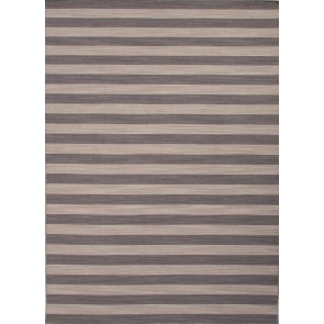 Striped Pura Vida Wool Rug Grays